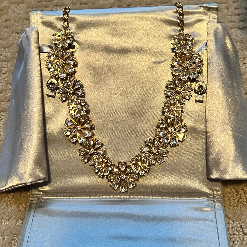 JCREW GOLD DIAMOND FASHION NECKLACE